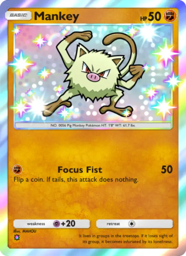 Mankey — Wisdom of Sea and Sky card #221