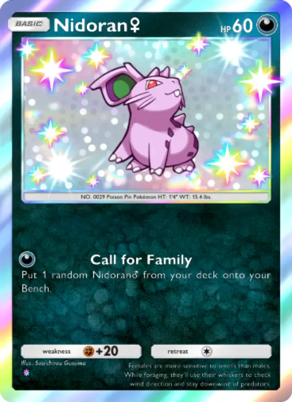 Nidoran♀ — Wisdom of Sea and Sky card #223