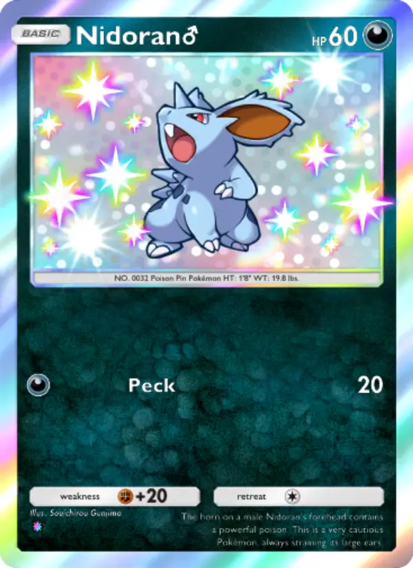 Nidoran♂ — Wisdom of Sea and Sky card #226