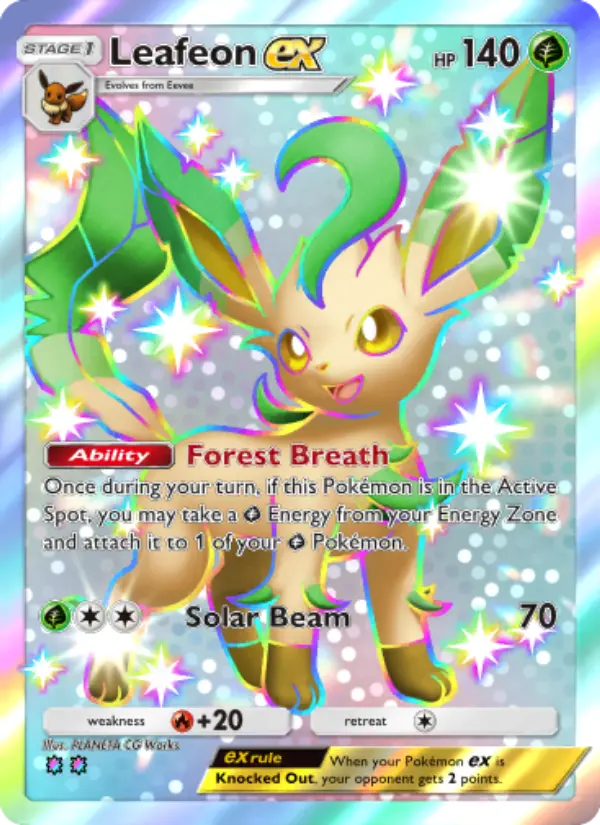 Leafeon ex — Wisdom of Sea and Sky card #233