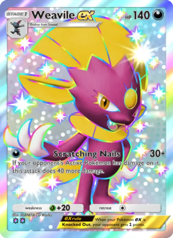 Weavile ex — Wisdom of Sea and Sky card #238