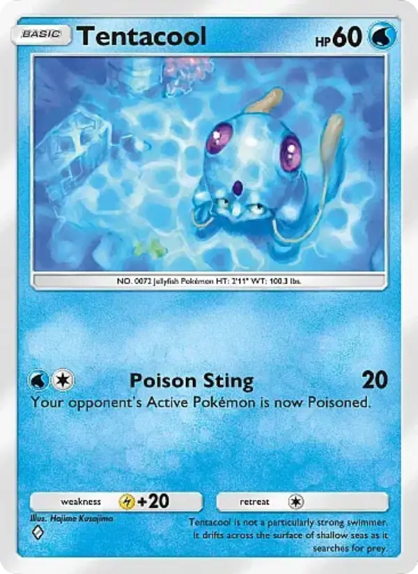 Tentacool — Secluded Springs card #015
