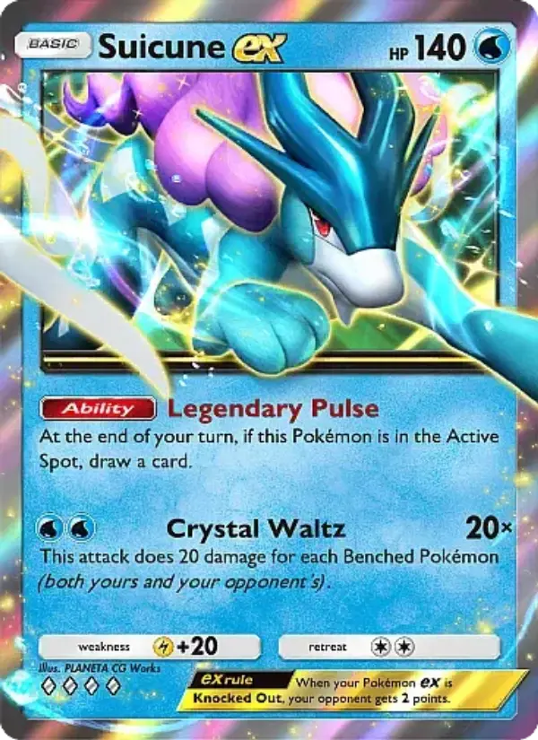 Suicune ex — Secluded Springs card #020