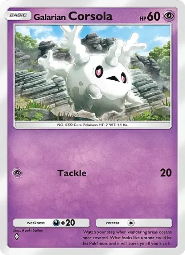 Galarian Corsola — Secluded Springs card #034