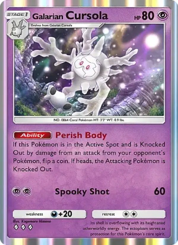 Galarian Cursola — Secluded Springs card #035
