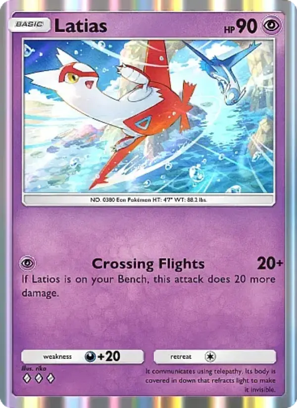 Latias — Secluded Springs card #036