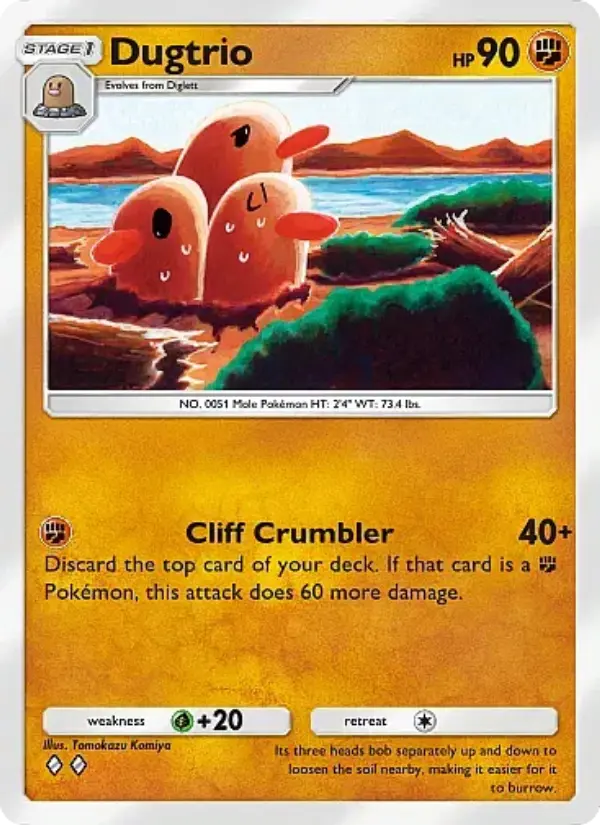 Dugtrio — Secluded Springs card #041