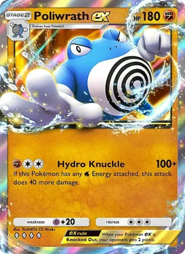 Poliwrath ex — Secluded Springs card #042