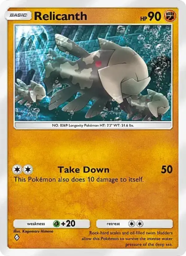 Relicanth — Secluded Springs card #045