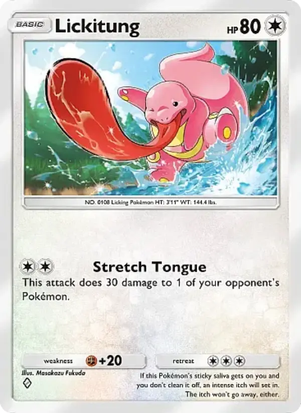 Lickitung — Secluded Springs card #057