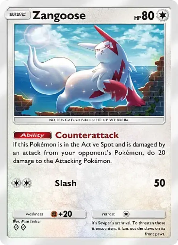 Zangoose — Secluded Springs card #065