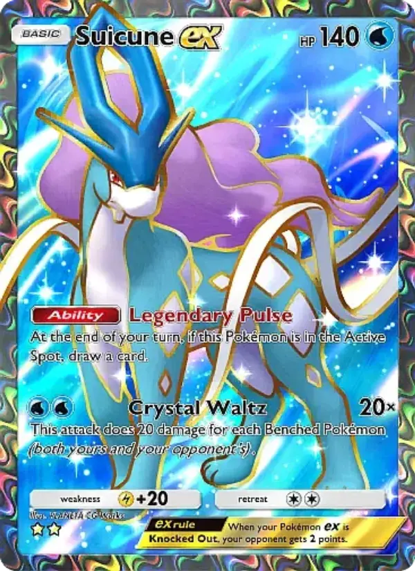 Suicune ex — Secluded Springs card #080