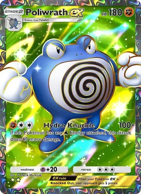Poliwrath ex — Secluded Springs card #082
