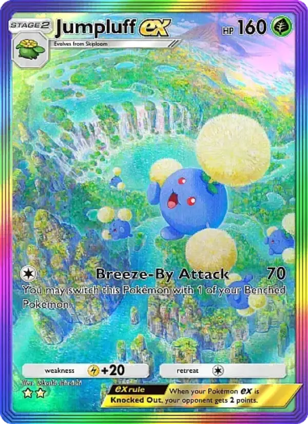 Jumpluff ex — Secluded Springs card #086