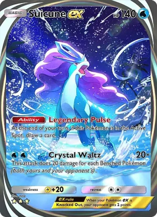 Suicune ex — Secluded Springs card #090