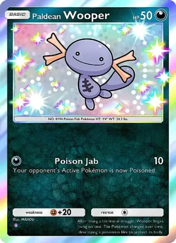 Paldean Wooper — Secluded Springs card #100