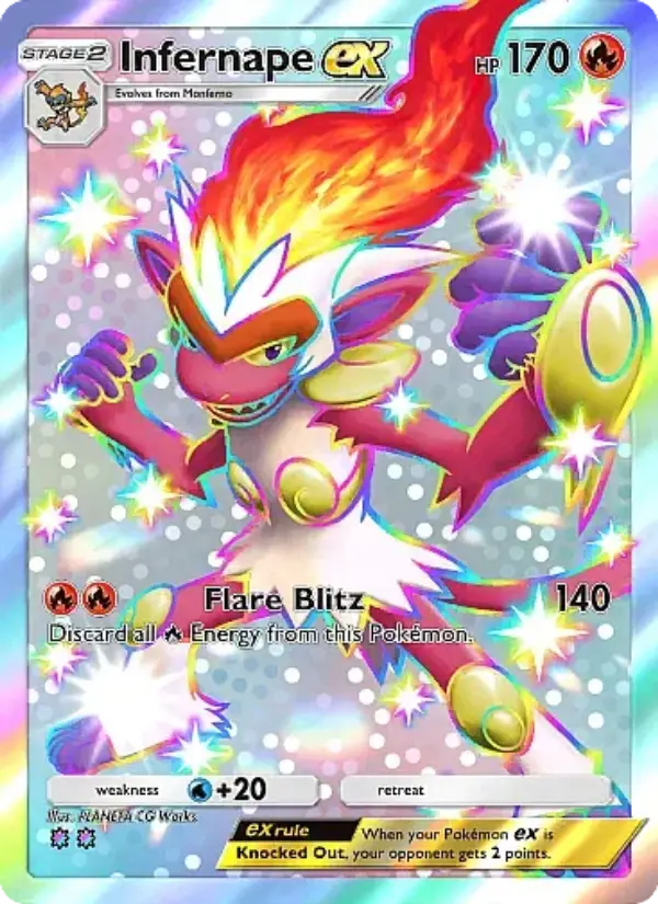 Infernape ex — Secluded Springs card #101
