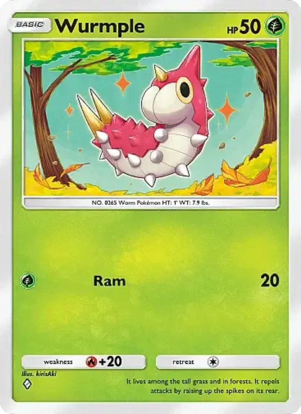 Wurmple — Mega Rising card #003