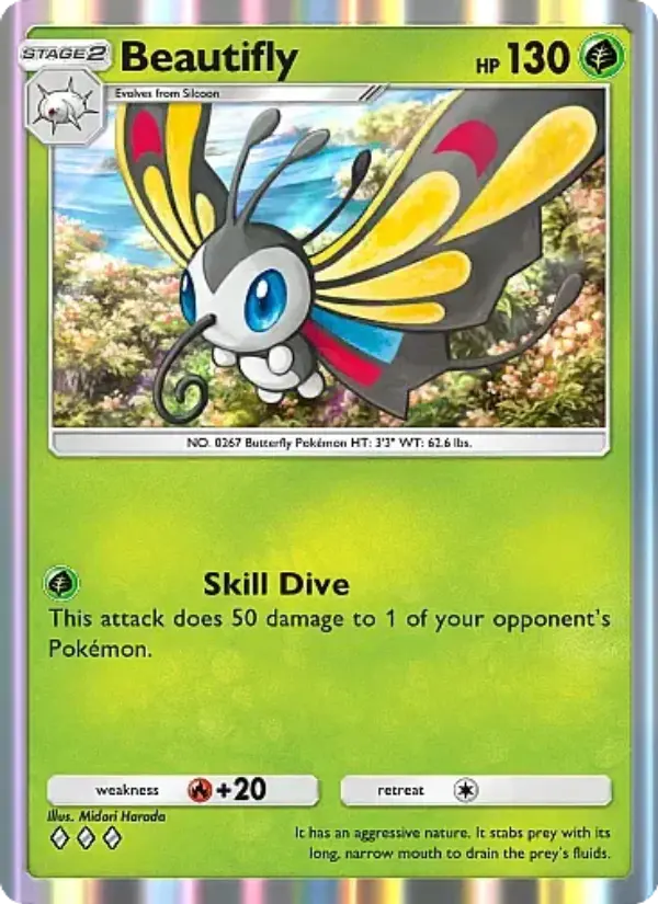 Beautifly — Mega Rising card #005