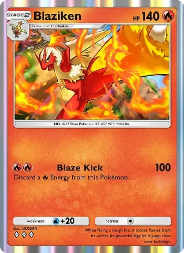 Blaziken — Mega Rising card #035