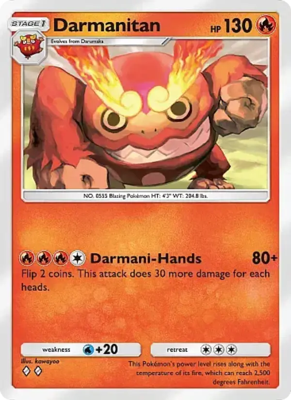 Darmanitan — Mega Rising card #040