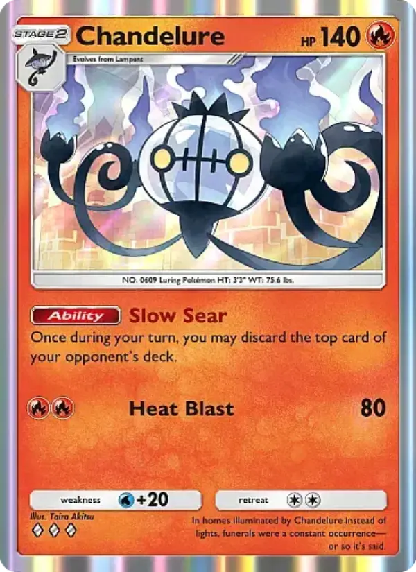 Chandelure — Mega Rising card #043