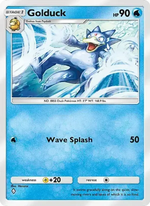 Golduck — Mega Rising card #049