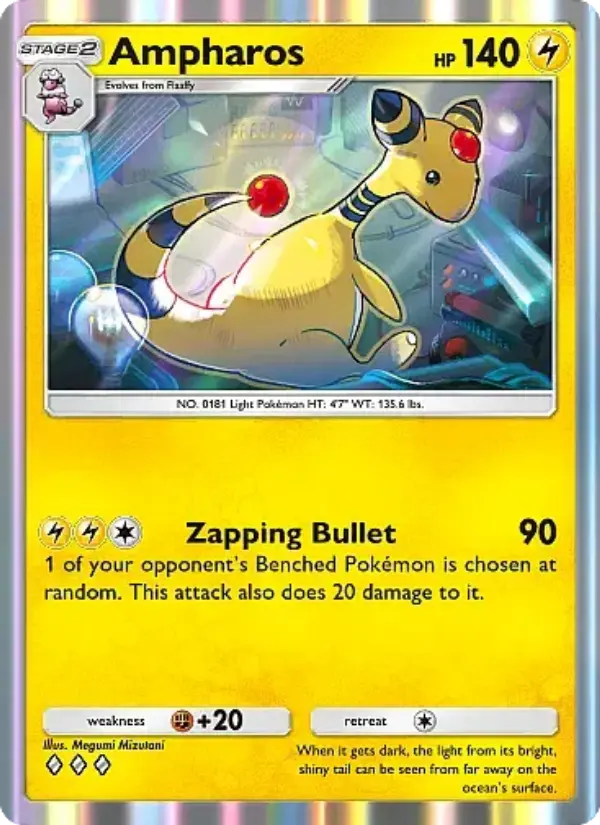 Ampharos — Mega Rising card #084