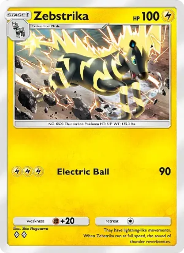 Zebstrika — Mega Rising card #091