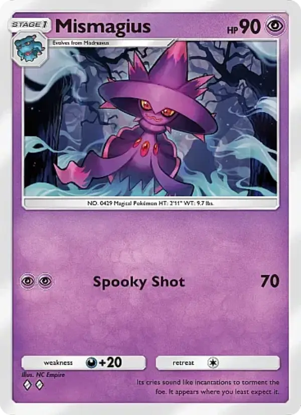 Mismagius — Mega Rising card #100