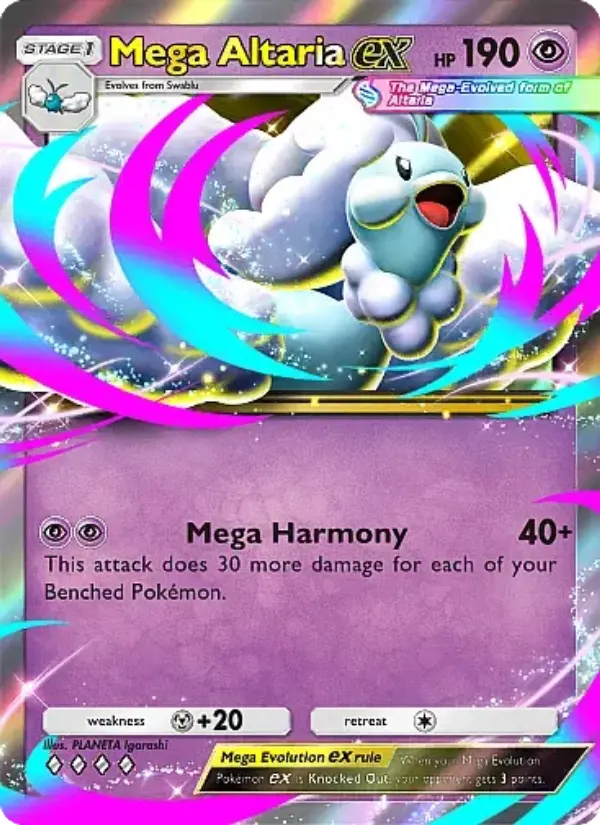 Mega Altaria ex — Mega Rising card #102