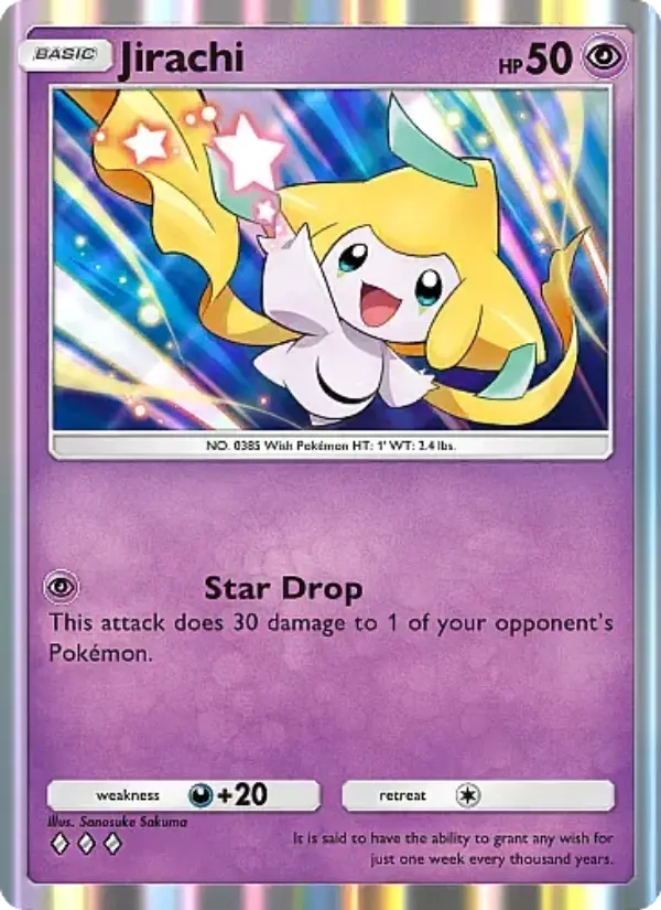 Jirachi — Mega Rising card #106