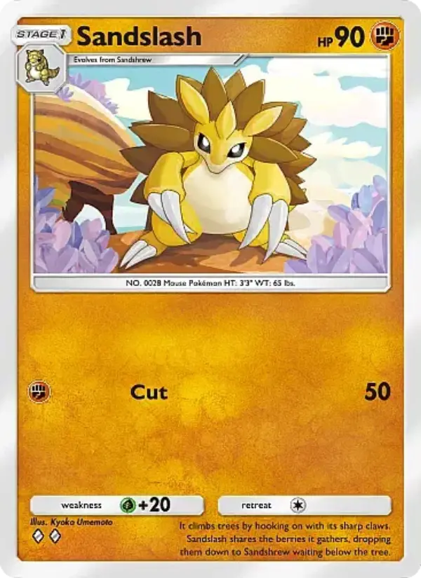 Sandslash — Mega Rising card #123