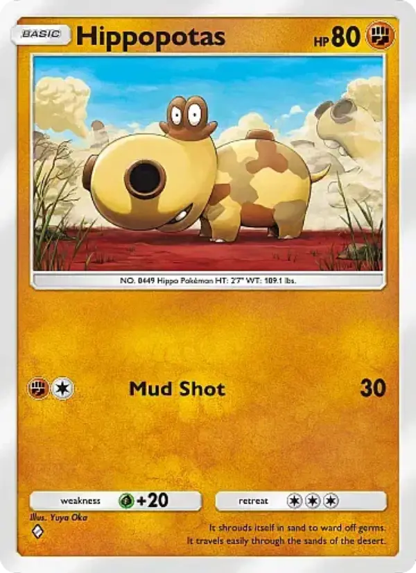 Hippopotas — Mega Rising card #128