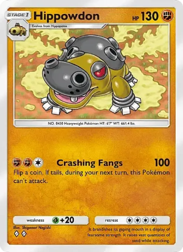 Hippowdon — Mega Rising card #129