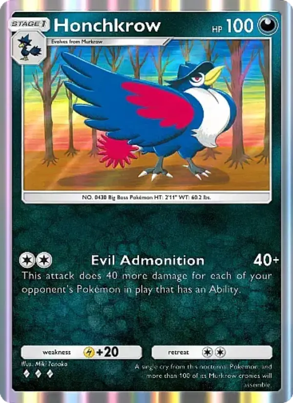 Honchkrow — Mega Rising card #149