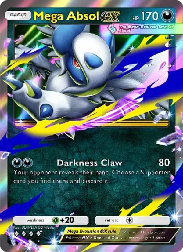 Mega Absol ex — Mega Rising card #151