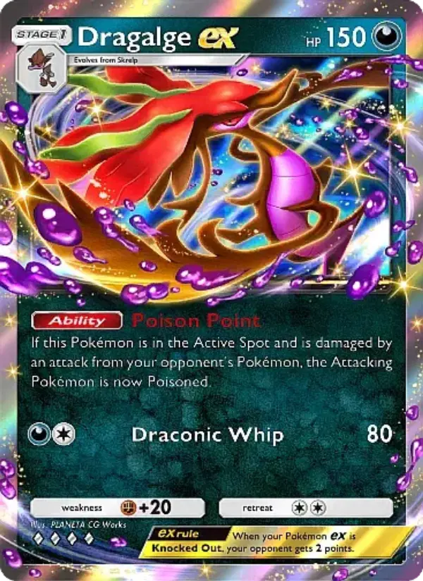 Dragalge ex — Mega Rising card #160