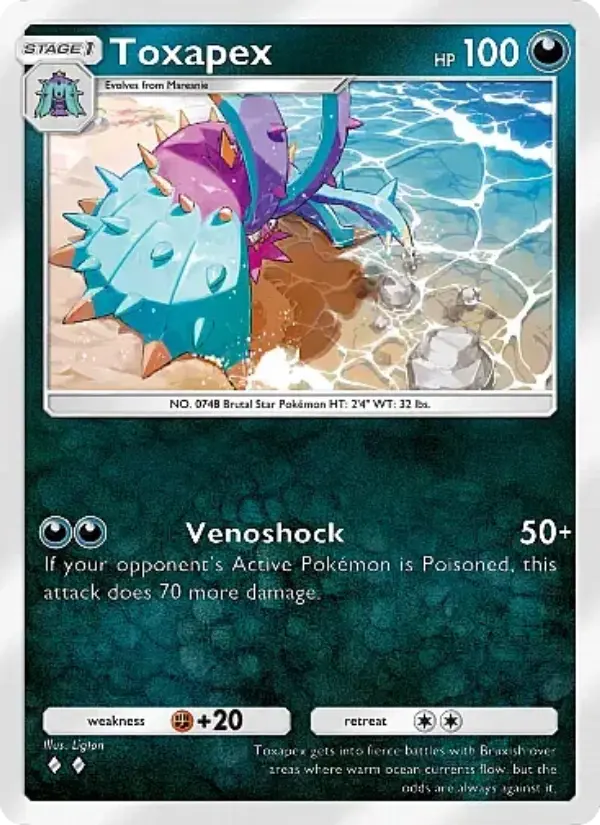 Toxapex — Mega Rising card #162