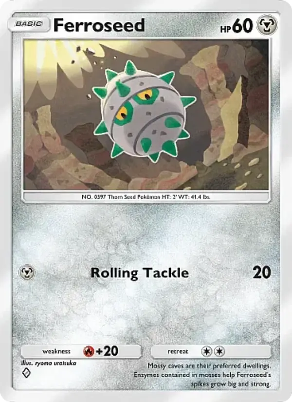 Ferroseed — Mega Rising card #166