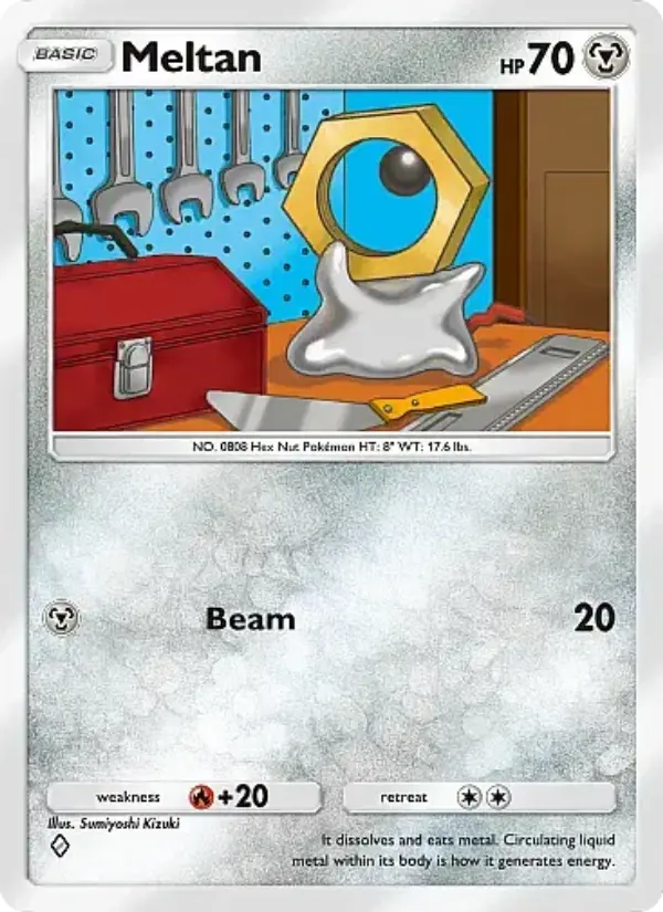 Meltan — Mega Rising card #173