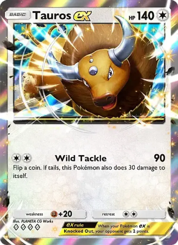 Tauros ex — Mega Rising card #183