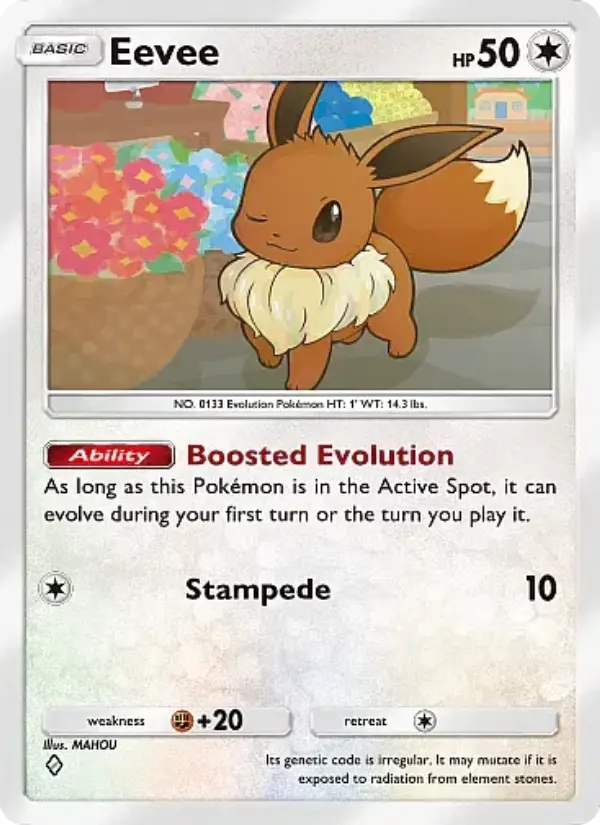 Eevee — Mega Rising card #184