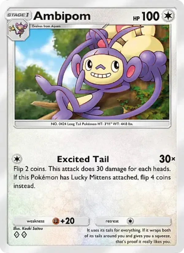Ambipom — Mega Rising card #186