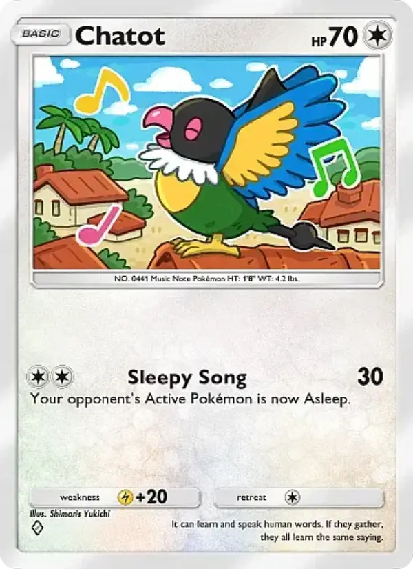 Chatot — Mega Rising card #198