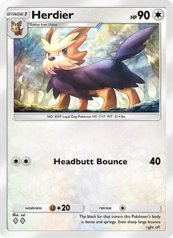 Herdier — Mega Rising card #202