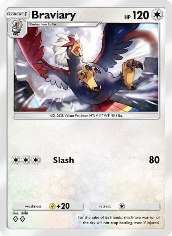 Braviary — Mega Rising card #205