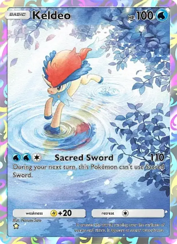 Keldeo — Mega Rising card #235