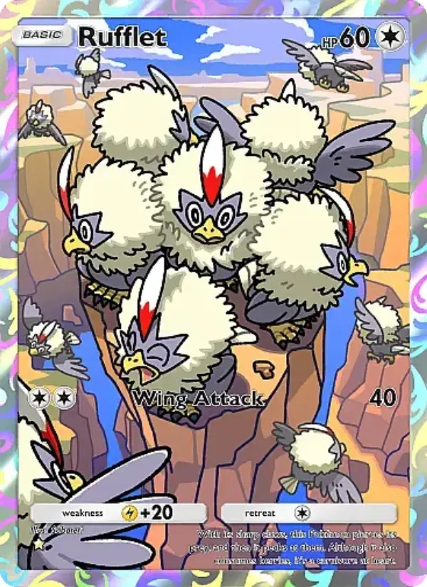 Rufflet — Mega Rising card #250