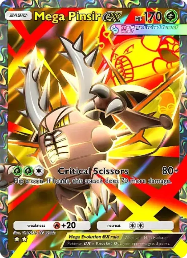 Mega Pinsir ex — Mega Rising card #251